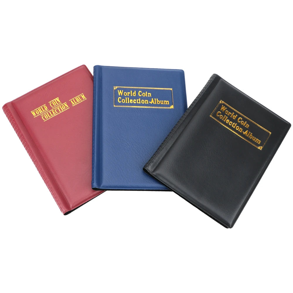 120 pieces Coins Album Multi-kinetic PVC Banknotes Coin Collection Book For Collectors Badge Collect Accessories Peaceful Pleasures Health and Wellness