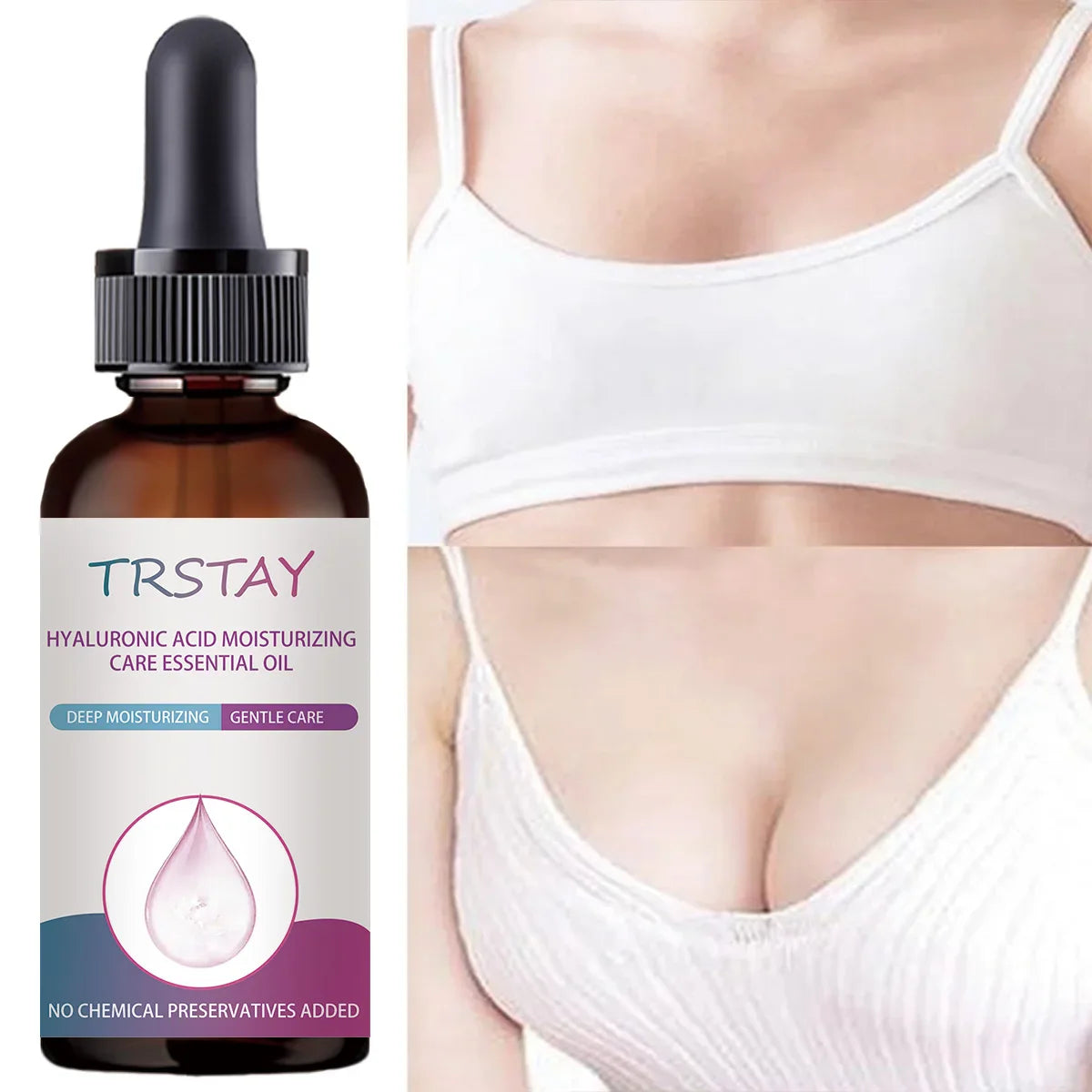 TRSTAY Bust Firming Massage Oil – Moisturizing Chest Care