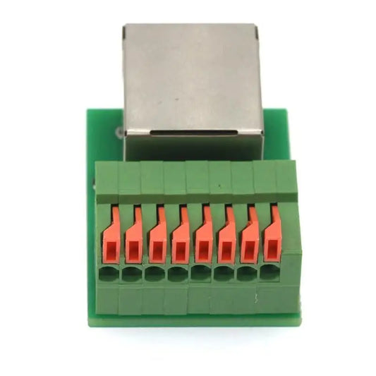 Data Adapter Board Female Socket Guide Rail Installation Terminals Connector RJ45 Network Port Terminal Block Welding Free Peaceful Pleasures Health and Wellness