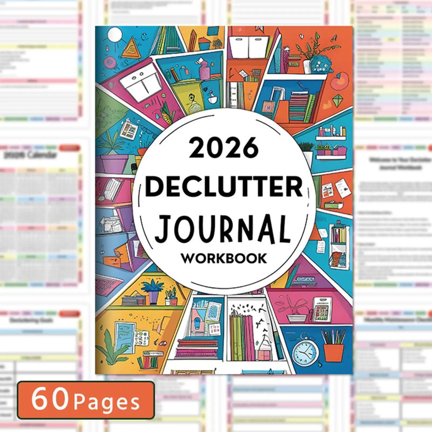2026 Declutter Planner Workbook Coloring Schedule Organizer Goal Planner Monthy Planner For Daily Task Management Notebook Peaceful Pleasures Health and Wellness