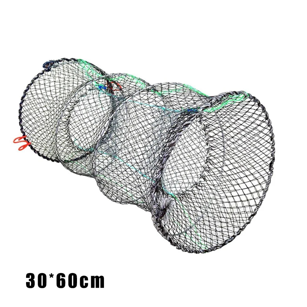 Crayfish Crab Trap Net Shrimp Lobster Fishing Net Eel Prawn Shrimp Live Bait Eel Crab Lobster Minnows Crawfish Net Fishing Net Peaceful Pleasures Health and Wellness 14cmx27cm