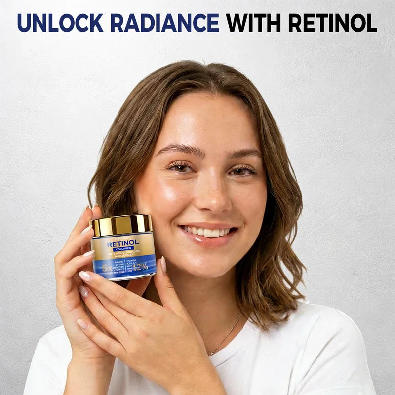 Retinol Face Cream – Collagen & Hyaluronic Acid Moisturizer