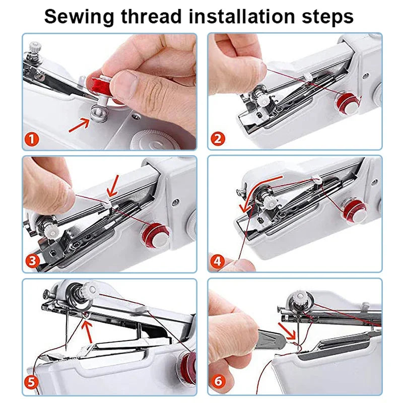 Portable Handheld Mini Sewing Machine – Battery Powered DIY