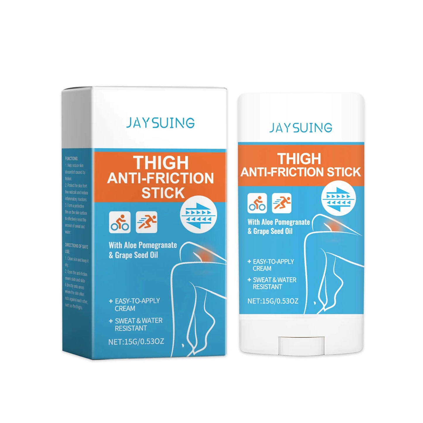 Jaysuing Anti-Chafe Thigh Cream Stick | Running & Cycling