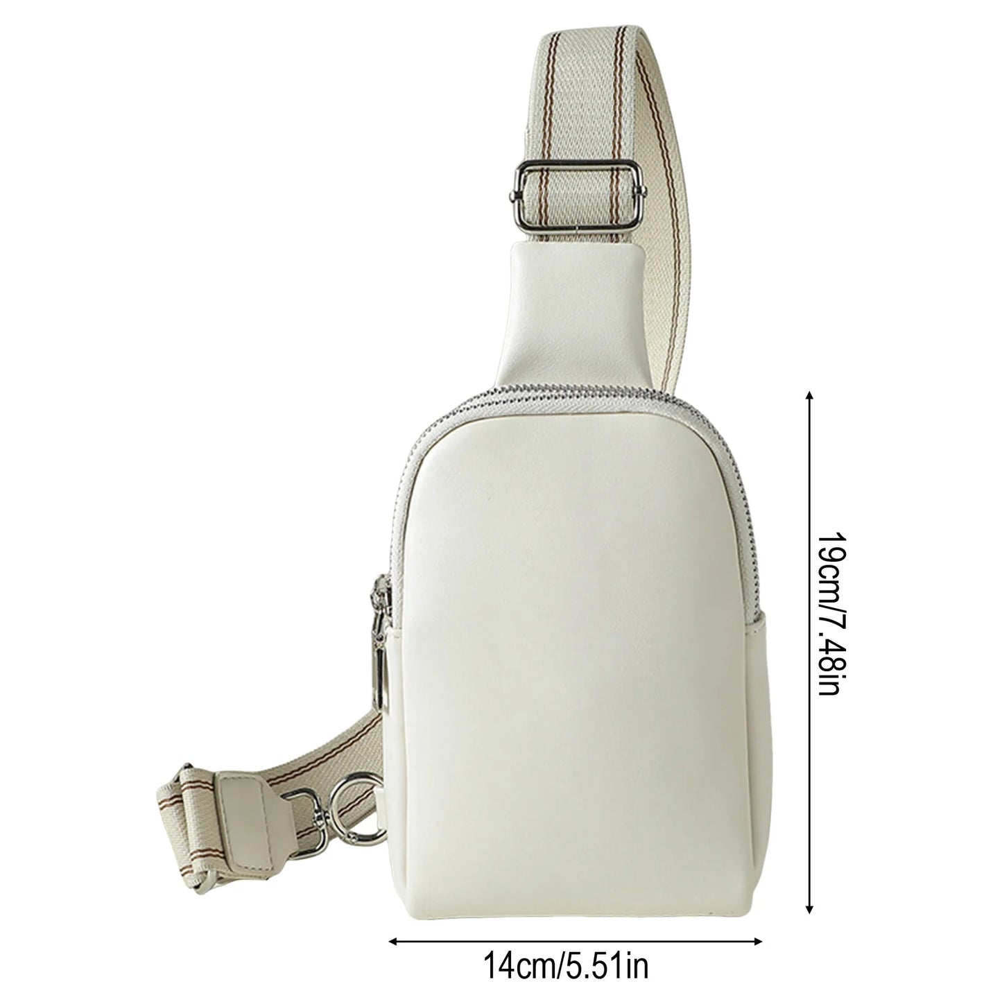 Women's Mini PU Leather Crossbody Bag | Adjustable Strap
