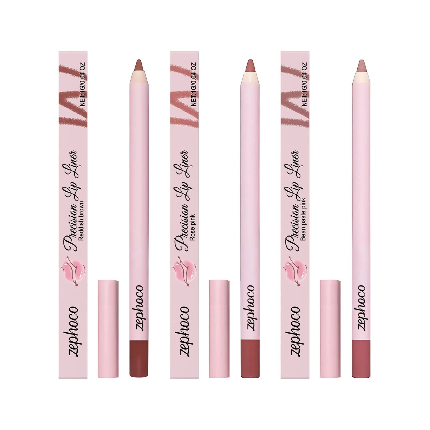 Zephoco Waterproof High Pigment Lip Liner Pencil | Long-Lasting