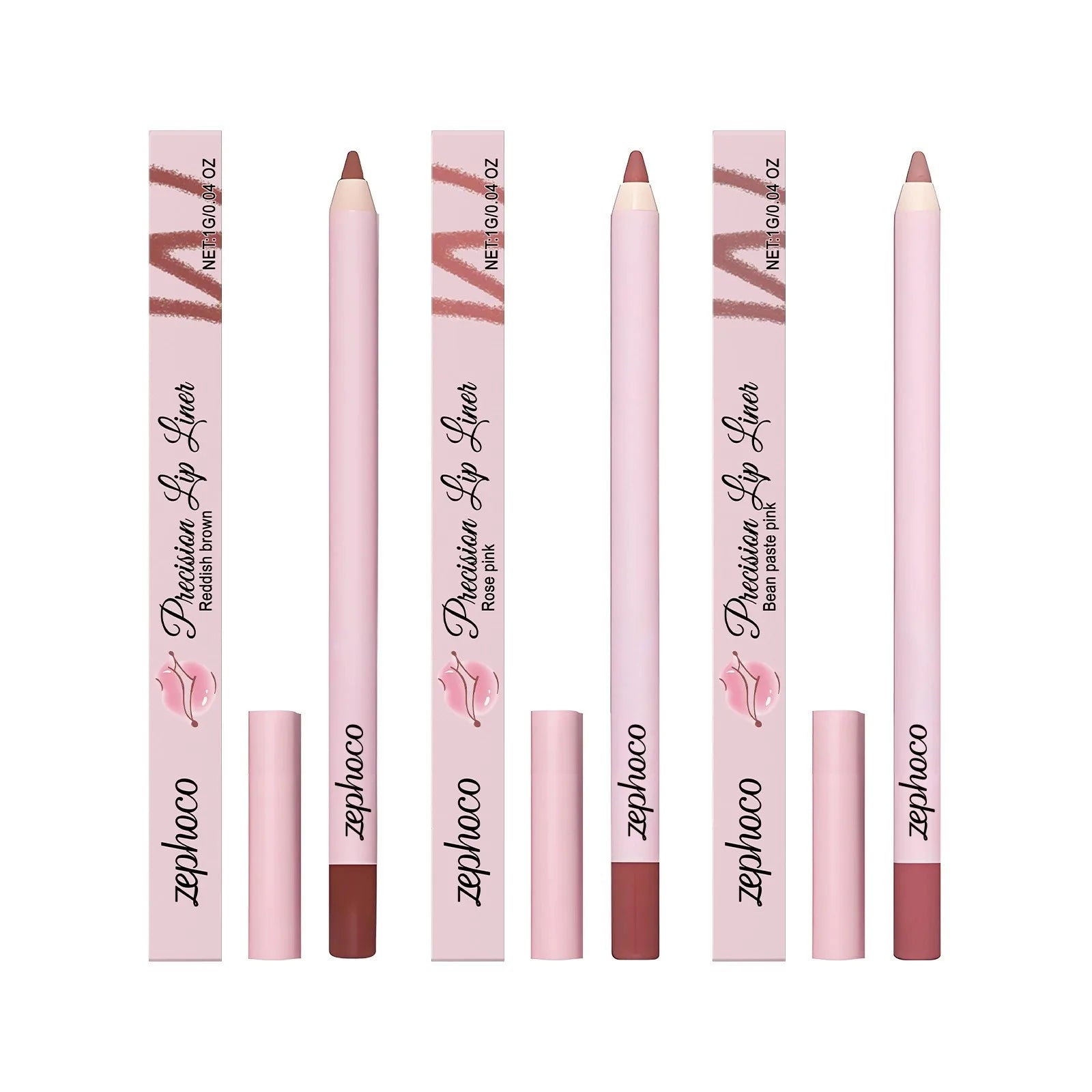 Zephoco Waterproof High Pigment Lip Liner Pencil – Long-Lasting Lip Liner Pencil Oasis Select