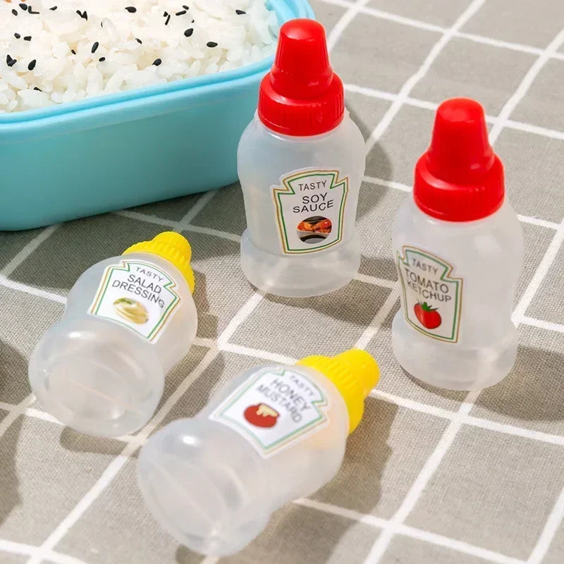 Mini Seasoning Squeeze Bottles – Portable Sauce Set for Camping