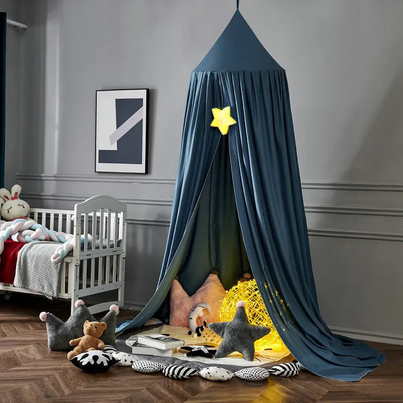 Battilo Kids Bed Canopy | Round Mosquito Net for Boys & Girls