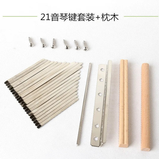 21-tone Thumb Piano Shrapnel Kalimba Keys DIY Accessories Peaceful Pleasures Health and Wellness