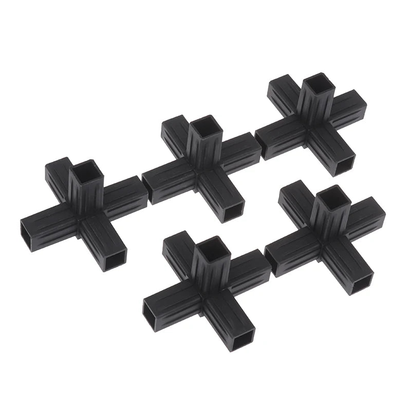 New 1/5Pcs 20MM 2/3/4-/5-way Cross Square Pipe Fittings 20X20Pipe Angle Code Hexagonal Through Plastic Fittings ABS Connector Peaceful Pleasures Health and Wellness 07 5pcs