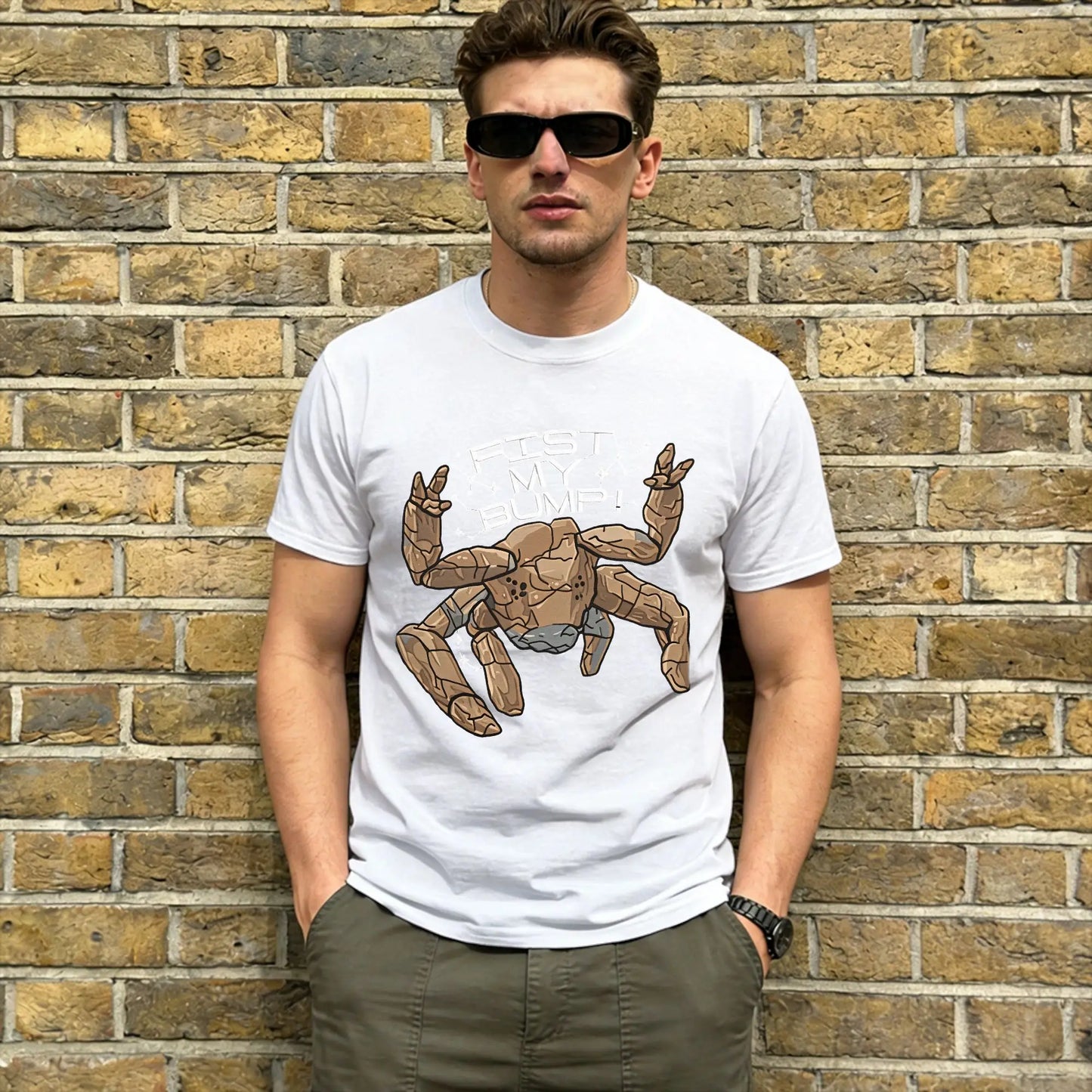 Casual Project Hail Mary 2026 T-Shirt for Men Round Neck Cotton T Shirt Fist My Bump Short Sleeve Tees Gift Tops Peaceful Pleasures Health and Wellness WHITE 6XL