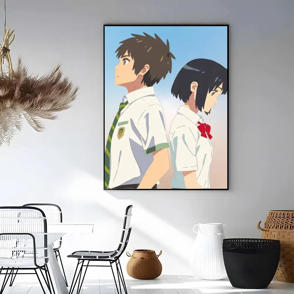 Your Name Anime Watercolor Poster | Self-Adhesive Wall Art