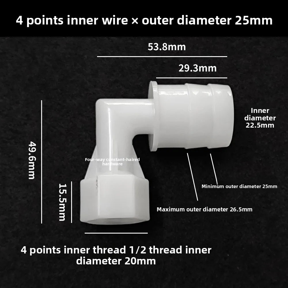 PP Elbow Hose Connectors 4–20mm | Aquarium & Garden Fittings