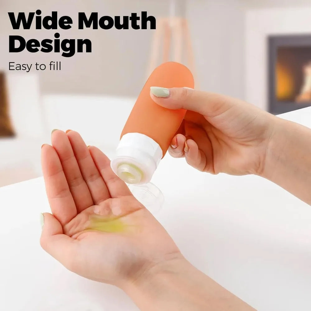 Travel Bottles Silicone Containers Refillable Leakproof 17pack for Toiletries Travel Shampoo and Conditioner Bottles Peaceful Pleasures Health and Wellness