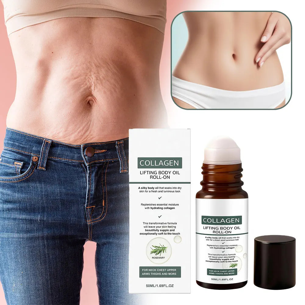 Collagen Lifting Body Oil Roll-On | Firming & Fragrance 50ml