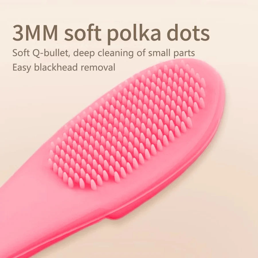 Silicone Face & Nose Scrub Brush | Exfoliating Cleansing Tool Facial Cleansing Brush Peaceful Pleasures Health and Wellness