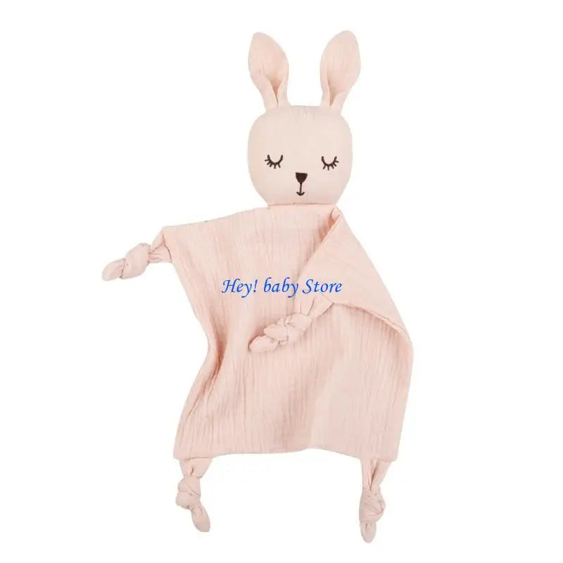 Cartoon Rabbit Baby Soothing Towel | Soft Comfort Cloth 0–12M