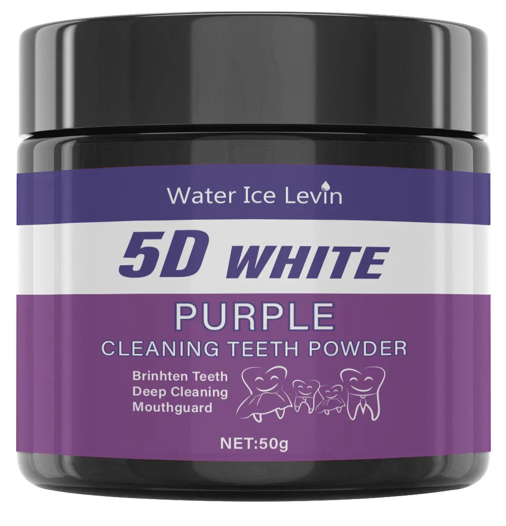 Purple Tooth Cleaning Powder – Sulfate-Free Teeth Whitening 50g