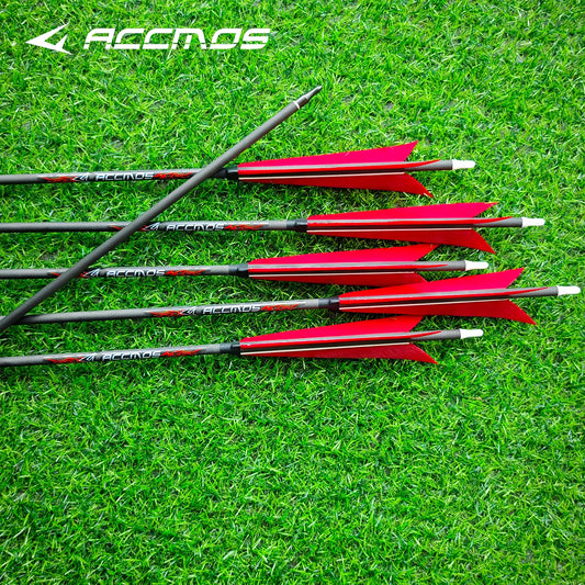 True Feather Arrow ID6 2 Pure Carbon Target Shooting Hunting Training Peaceful Pleasures Health and Wellness Sp800-18pcs