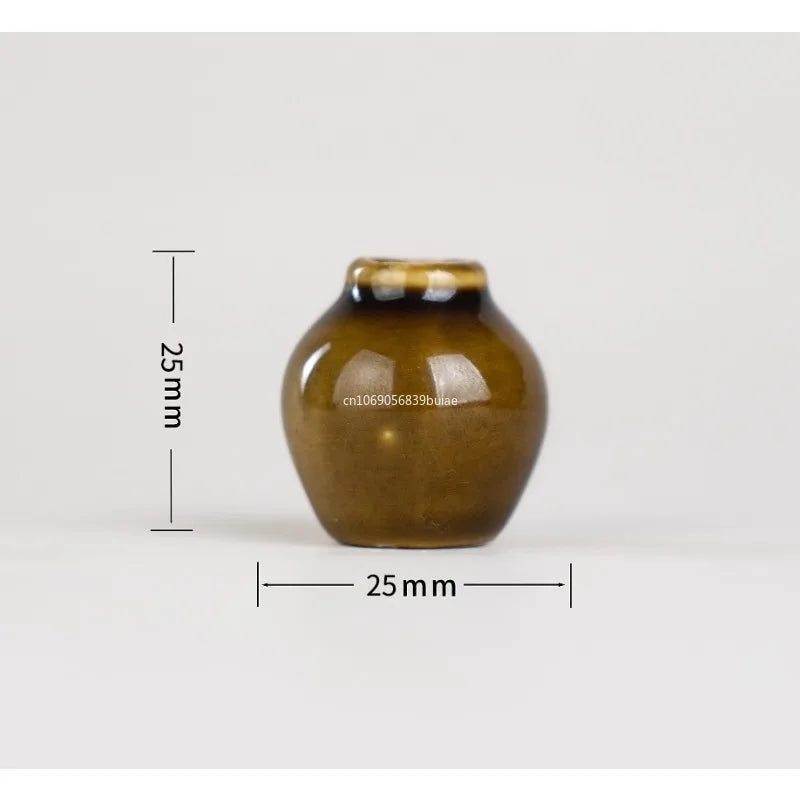 New Mini Ceramic Small Vase Refrigerator Stickers Creatives 3D Three-dimensional Home Decoration Magnet Home Decor Items Fridge Peaceful Pleasures Health and Wellness