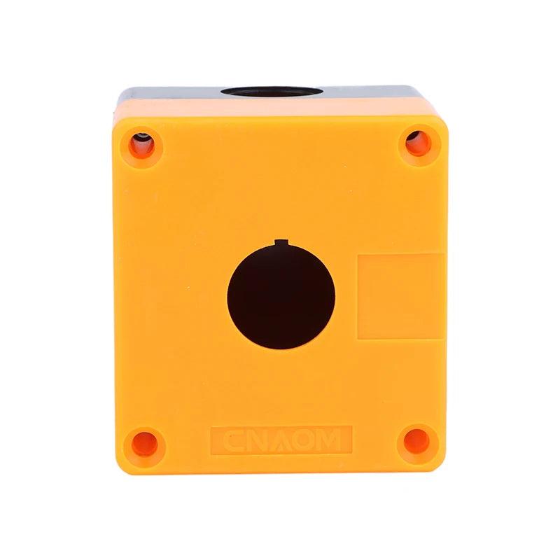 New 22mm Installation Aperture Waterproof Dust-proof LA38Lay 37X B2 Button Switch Control Box 1/2/3/4/5 Hole Height 65mm Peaceful Pleasures Health and Wellness 1 Hole as pic Yellow