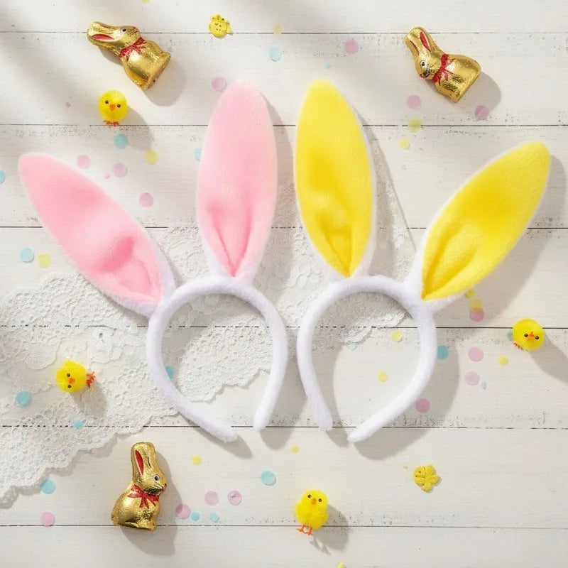 Plush Bunny Ears Headband – Easter Cosplay Costume Hair