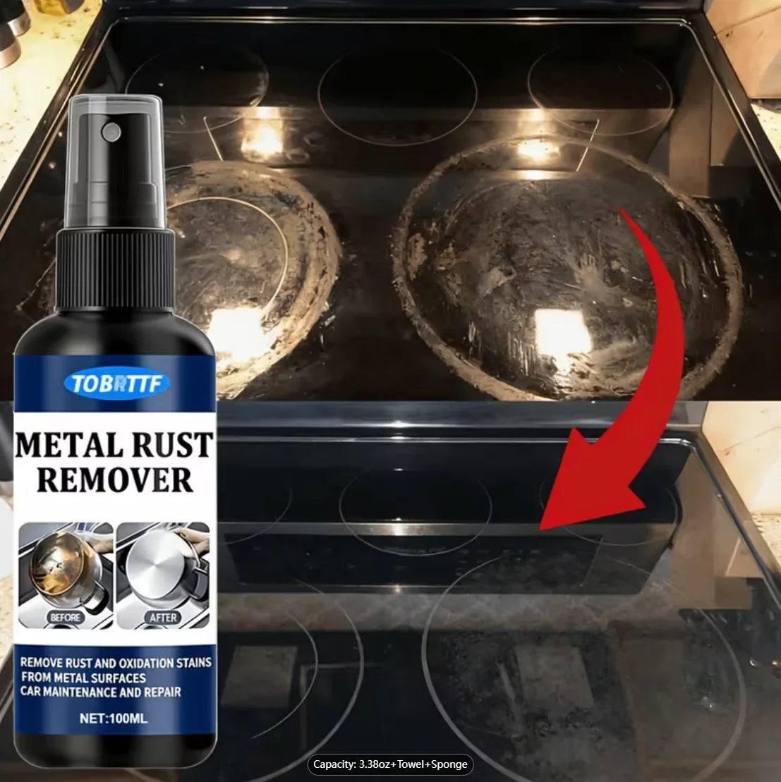 Metal Rust Remover Spray 100ml – Car & Kitchen Rust Cleaner