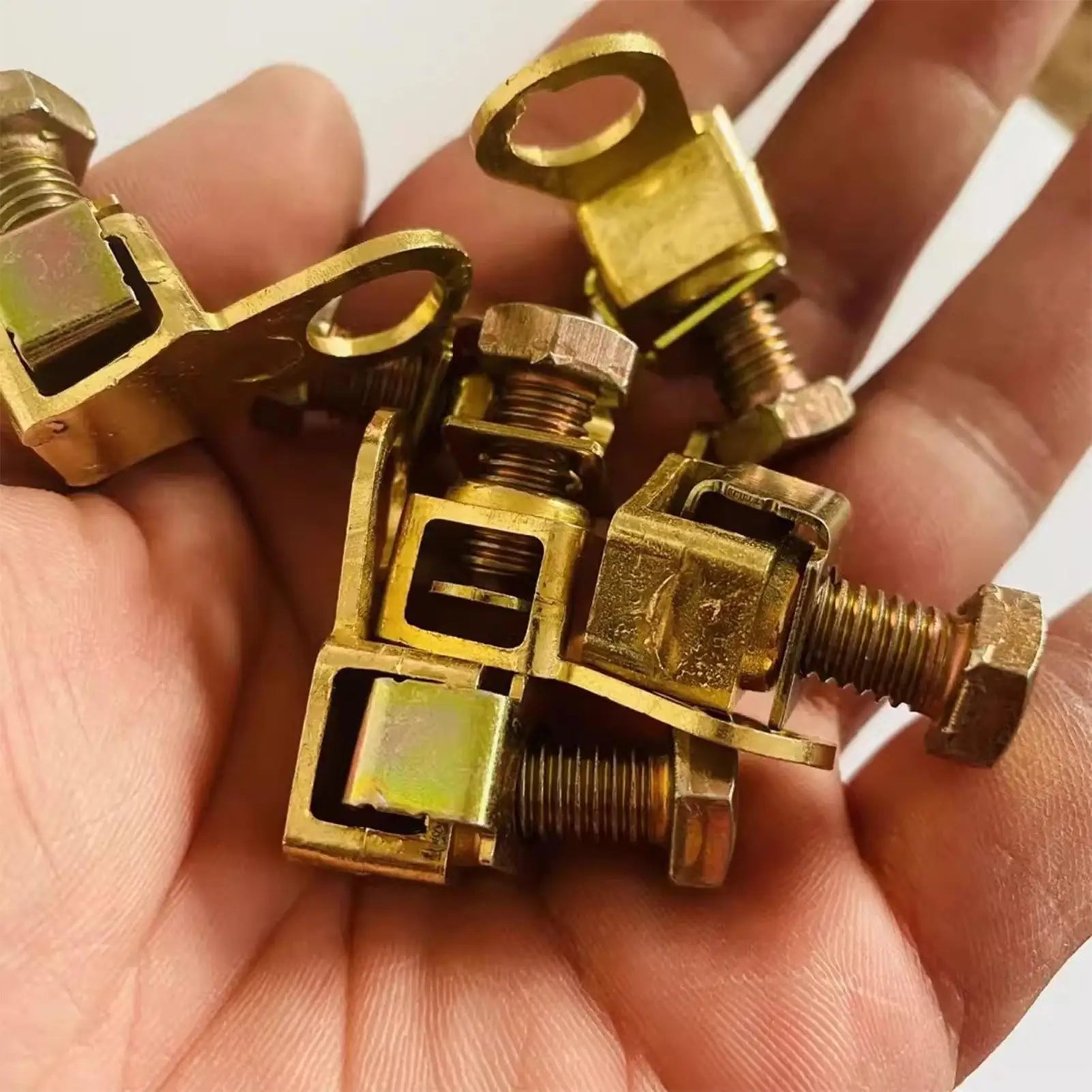 Battery Terminals Safe Portable High Conductivity Copper Heavy Duty Battery Cable Ends For Car Truck SUV RV Van, Repair parts Peaceful Pleasures Health and Wellness