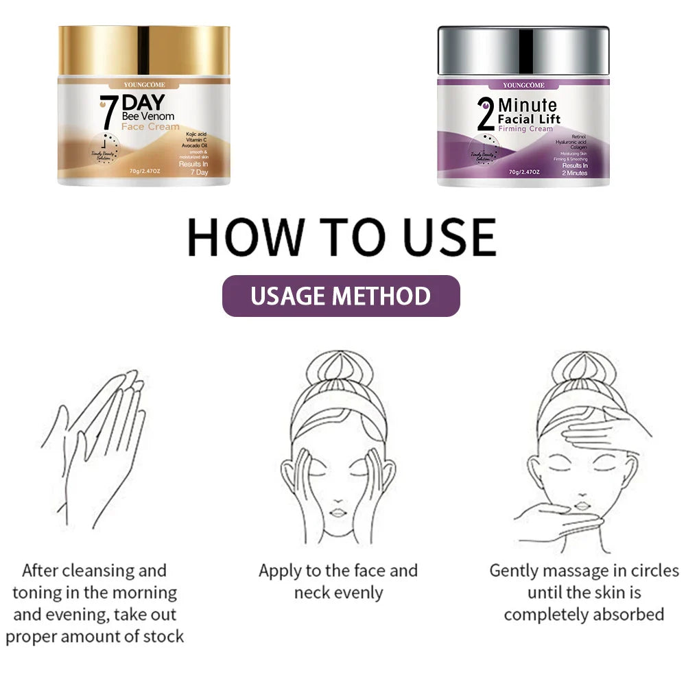 YOUNGCOME Bee Venom Cream – 7-Day Anti-Aging Moisturizer