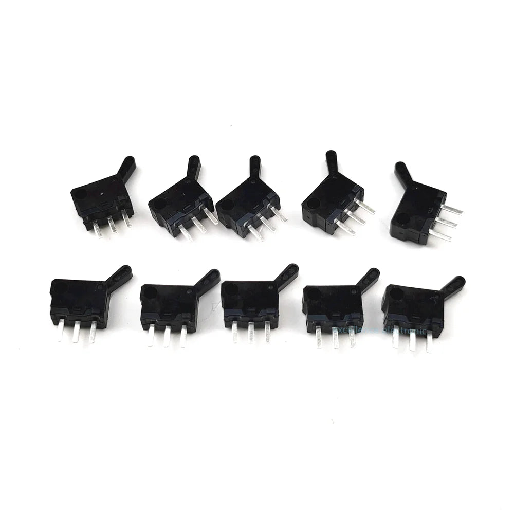 100/50/10PCS Limit Switch 3 Pins Direct Insertion Reset Micro Motion Detection Button Switch for Game Flash Door Reset Switch Peaceful Pleasures Health and Wellness