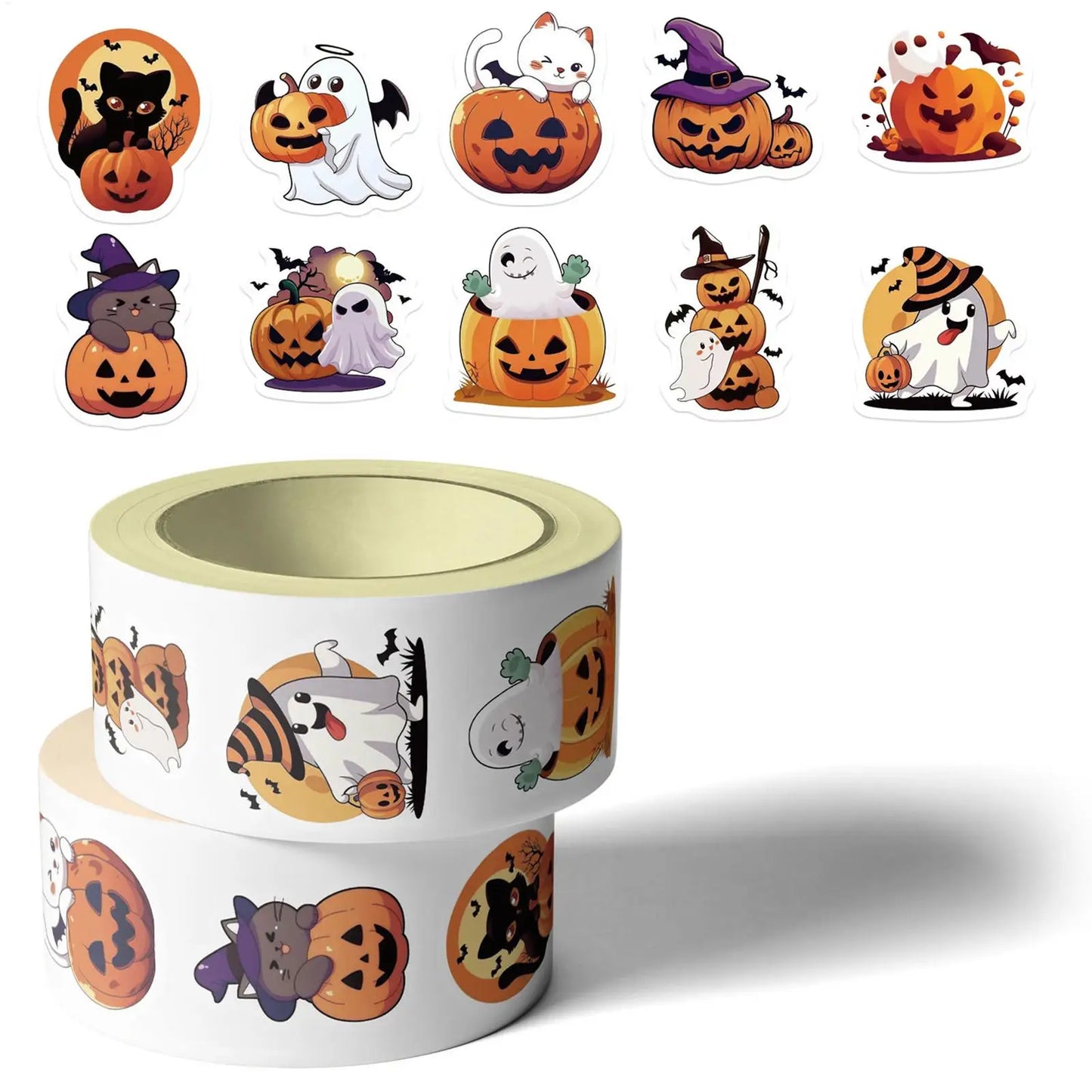 Halloween Pumpkin Stickers 500 Pieces Pumpkin Face Shape Seals Decals Halloween Envelope Stickers For Card Making Cookie Cupcake Peaceful Pleasures Health and Wellness
