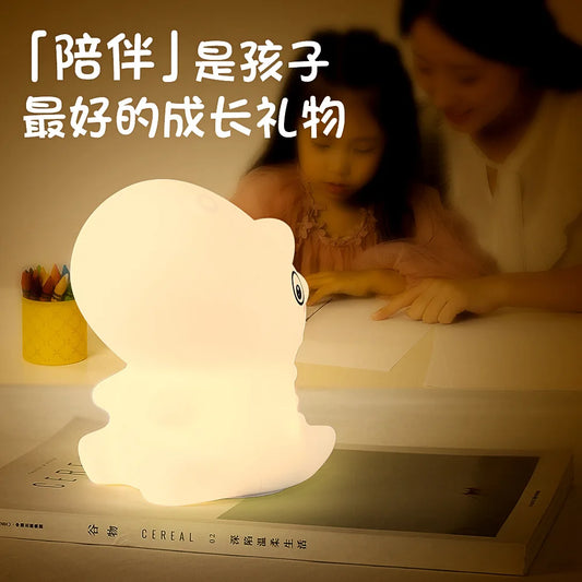 Dinosaur Silicone LED Night Light – USB Rechargeable Kids Lamp Kids Night Light Peaceful Pleasures Health and Wellness 10pcs
