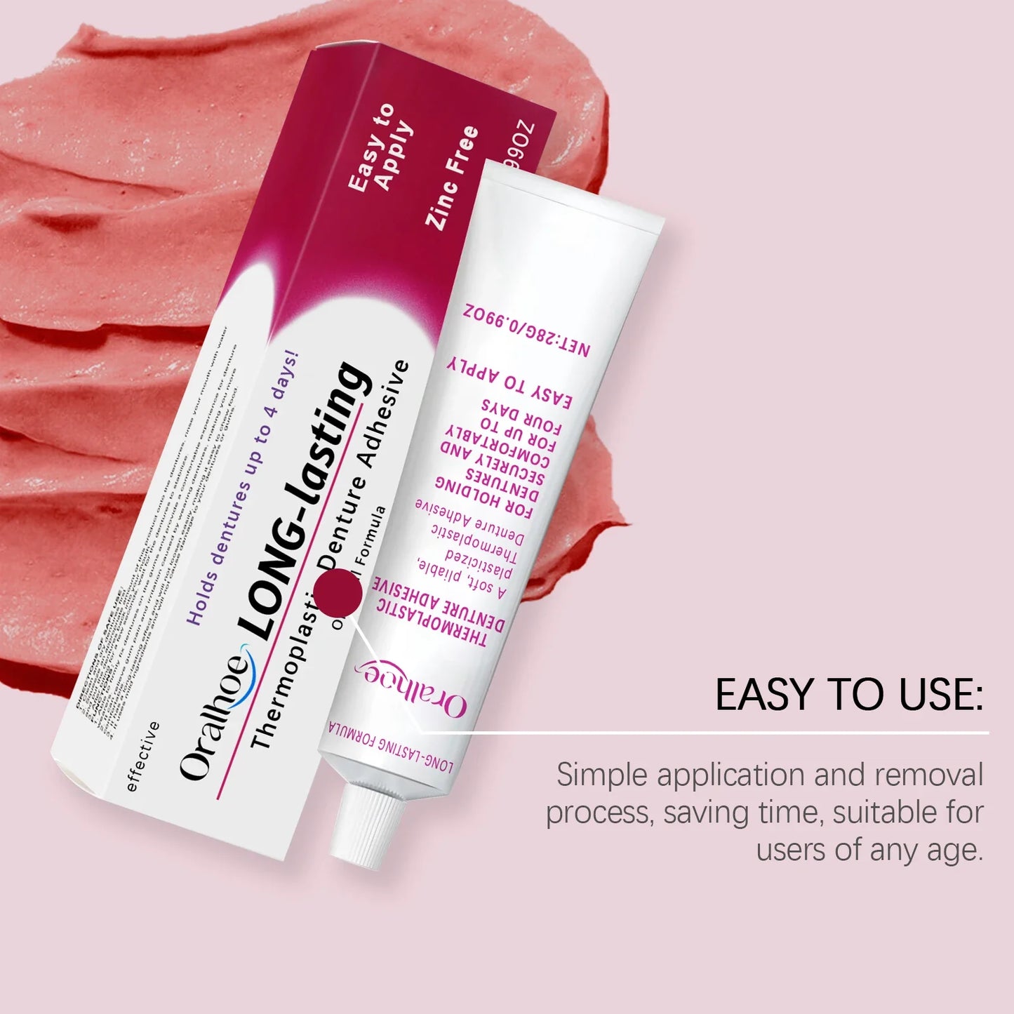Oralhoe Thermoplastic Denture Adhesive – Long-Lasting Hold