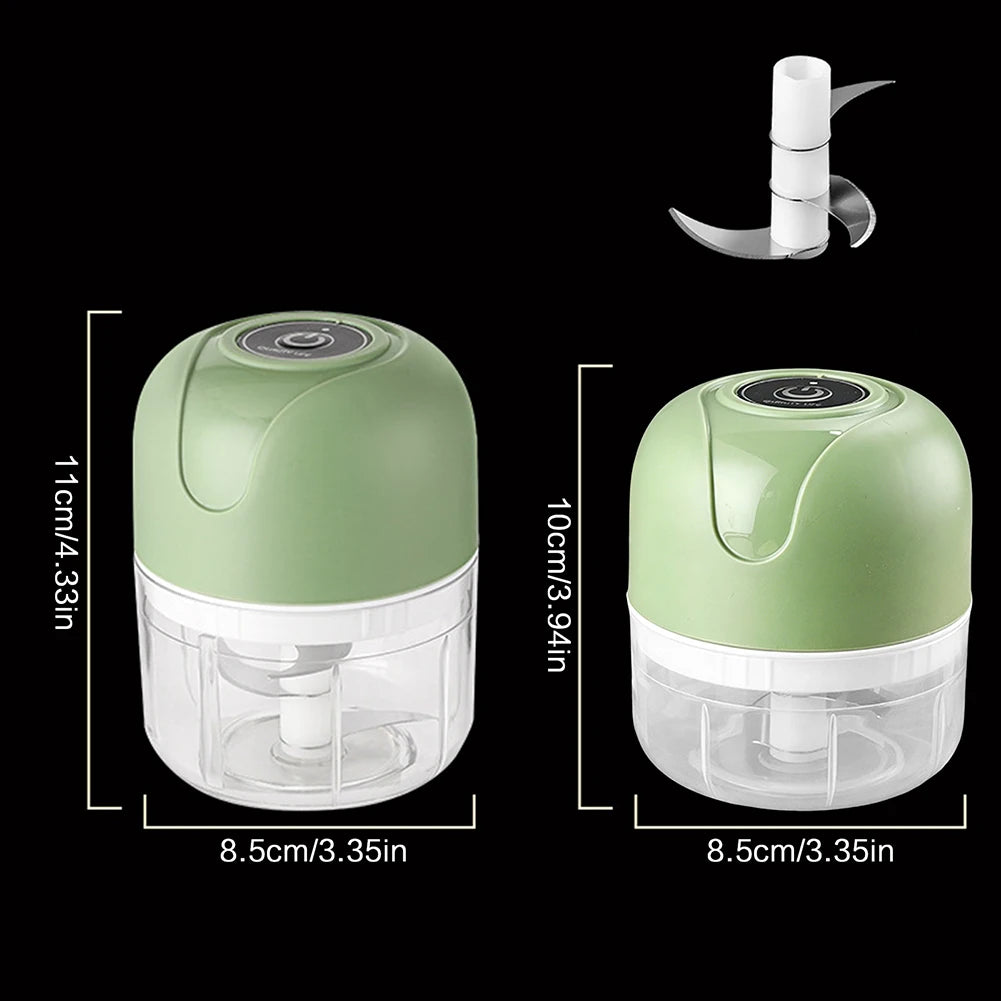 Electric Garlic Press And Ginger Masher One-Touch Operation For Effortless Chopping Space-Saving Countertop Organization Peaceful Pleasures Health and Wellness