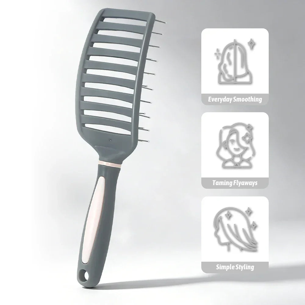 Detangling Hair Brush – Bristle & Nylon Scalp Massage Comb