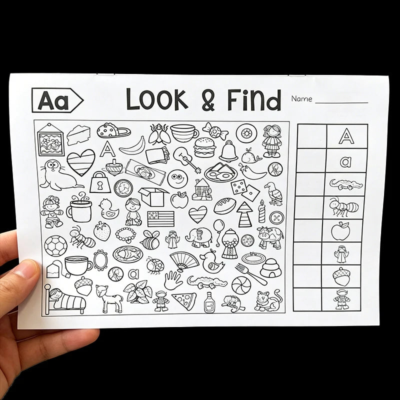 Object Finding Shape Recognition Activity Book Pages Creative Puzzle