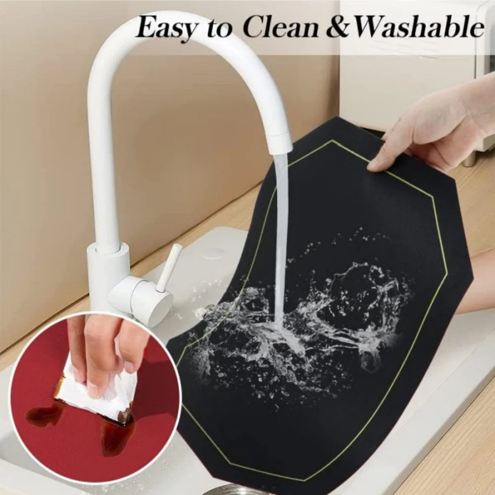 Placemats and Coaster Set 4/8 Pcs , Dual Sided Two-Color Place Mats 30x43cm/11.81x16.93inch Leather Heat Resistant Non-Slip Peaceful Pleasures Health and Wellness