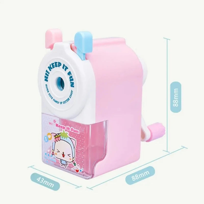 Office Cartoon Animal Gift Anti Sticking Lead Pencil Sharpener Automatically Enters Lead Hand-cranked Mechanical Tool Peaceful Pleasures Health and Wellness