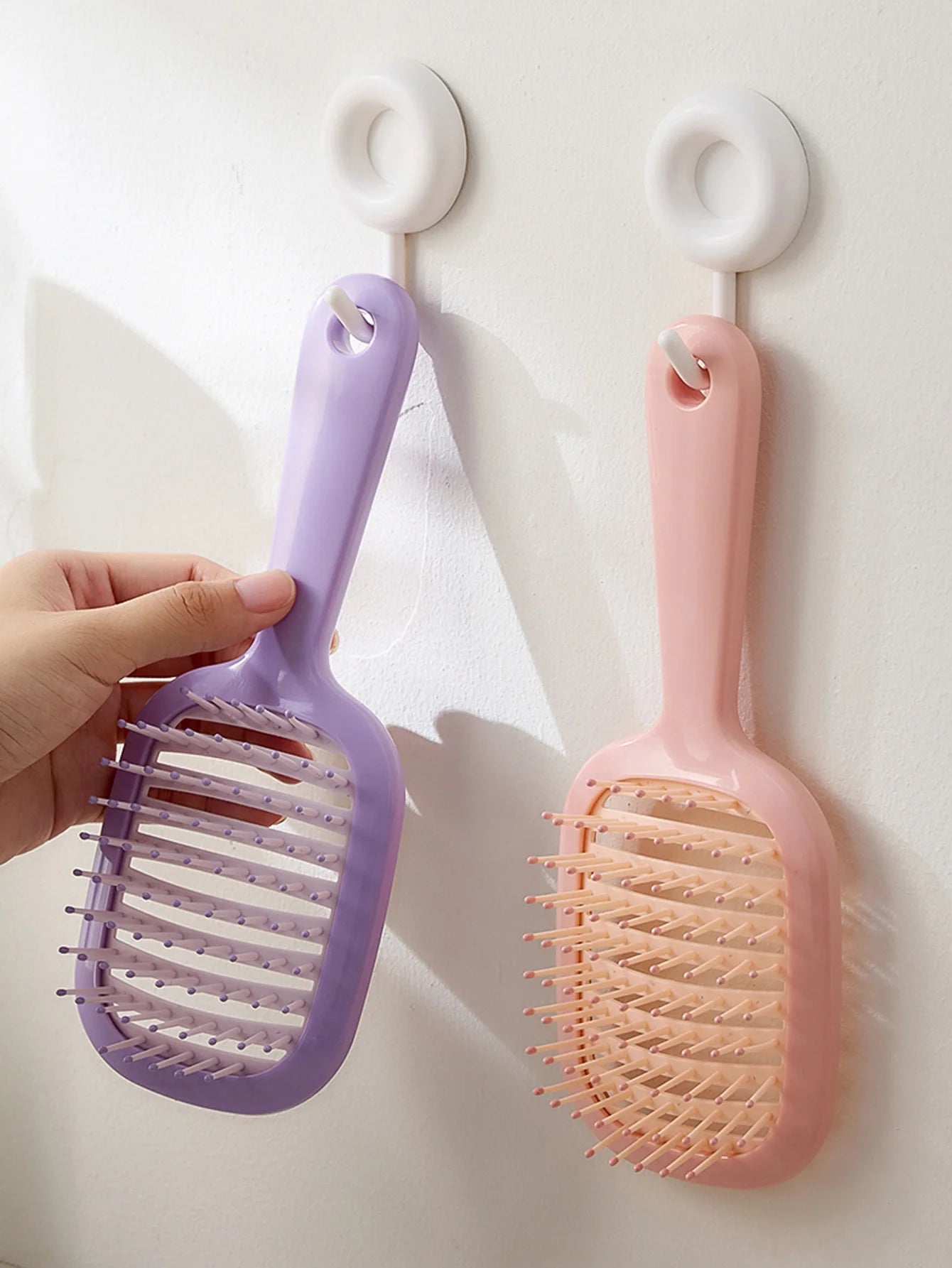 1Pcs Hollow out Air Cushion Comb Detangling Hair Brush Massage Combs Hollow Out Wet Curly Hair Brushes Barber Styling Tool Peaceful Pleasures Health and Wellness