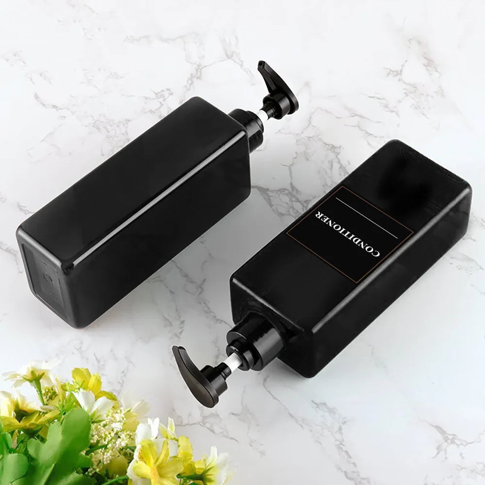 3-Pack 500ml Pump Dispenser Bottles – Soap, Shampoo & Body Wash