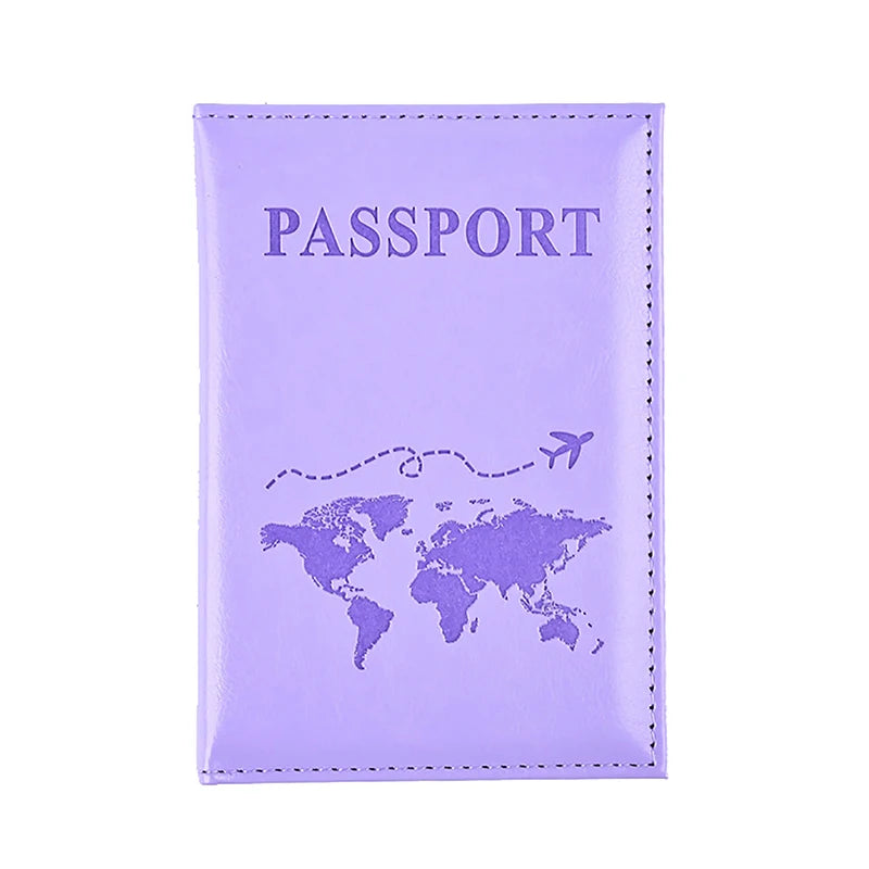 PU Leather Passport Holder – Slim Unisex Travel Wallet & Card Case
