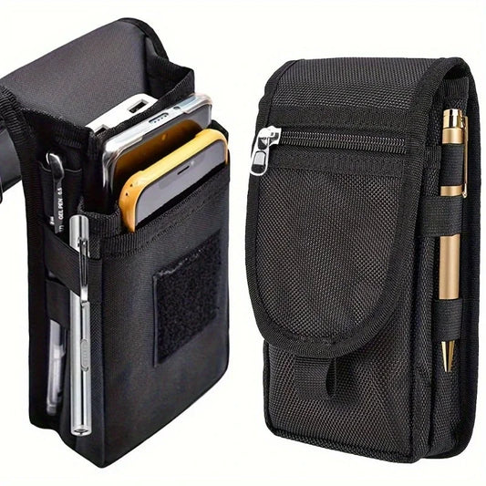 6.3 Inch Multi-Functional Mobile Phone Bag Oxford Fabric Pocket Cell Phone Belt Pouch Case Men's Outdoor Bag for Iphone 16 15 Peaceful Pleasures Health and Wellness