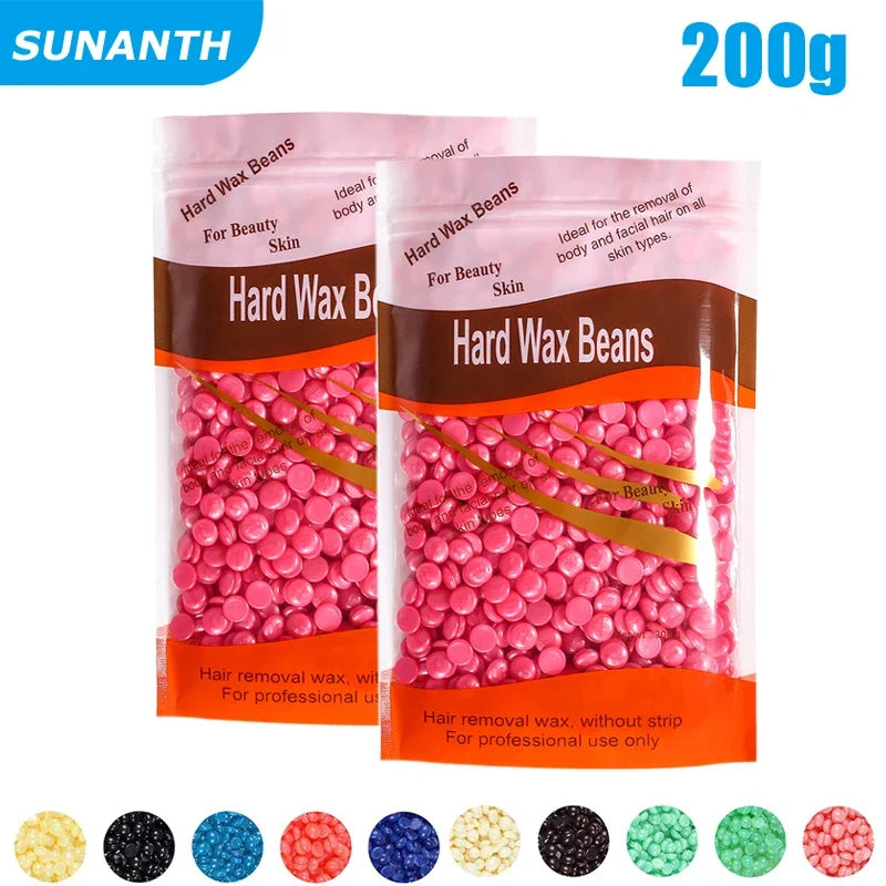 500g/400g/200g/50g Hard Wax Beans For Hair Removal Body Wax Heater Kit Waxing Wax Beans For Hair Removal Wax Heater Kit Peaceful Pleasures Health and Wellness
