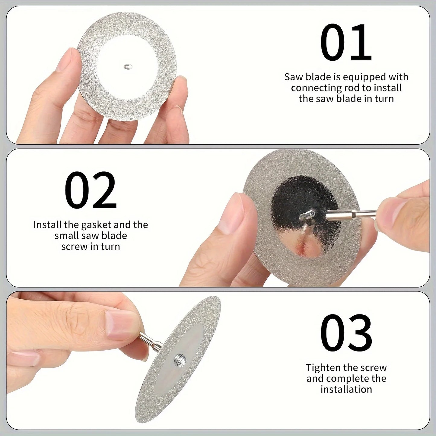 5-Piece Ultra-thin Diamond Coated Cutting Wheel Suitable Tiles Glass