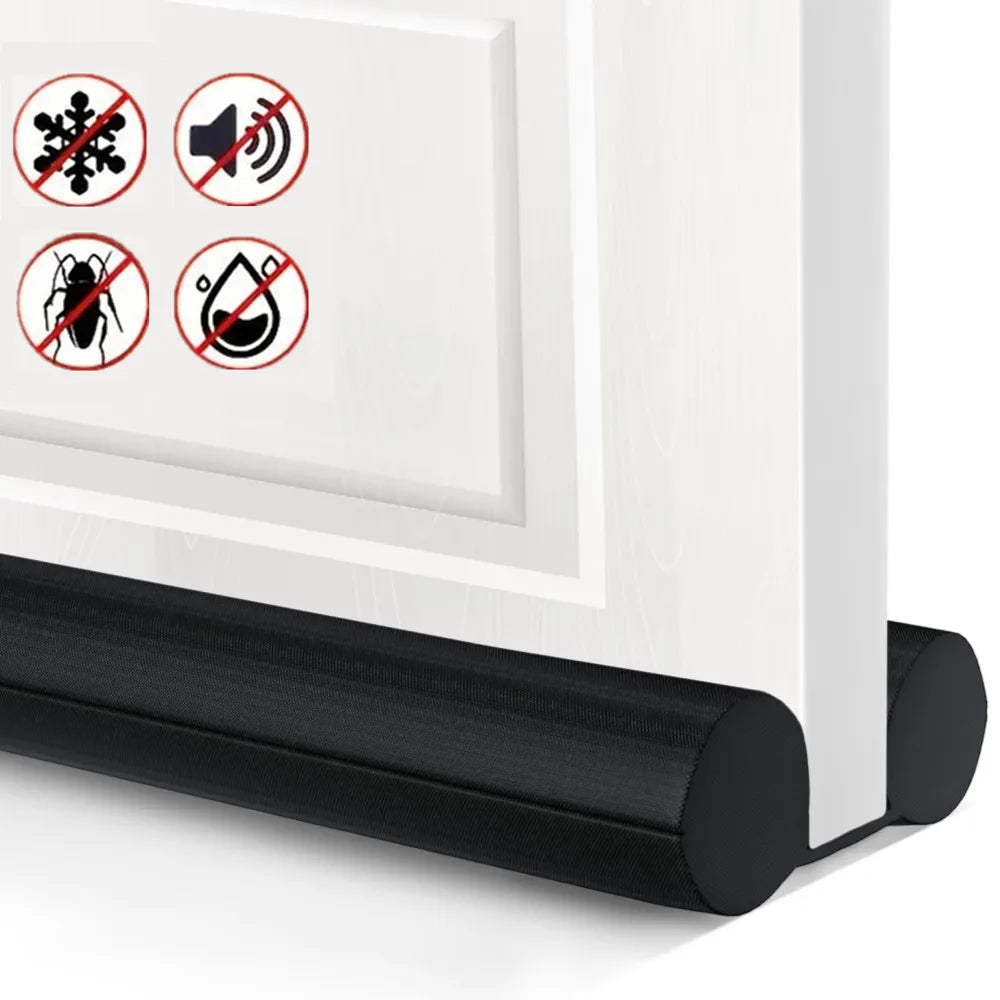 1x Windproof Seal Strip Draught Excluder Stopper for Door Bottom Guard Double Protector Adjustable Dustproof Blocker Gap Sealer Peaceful Pleasures Health and Wellness