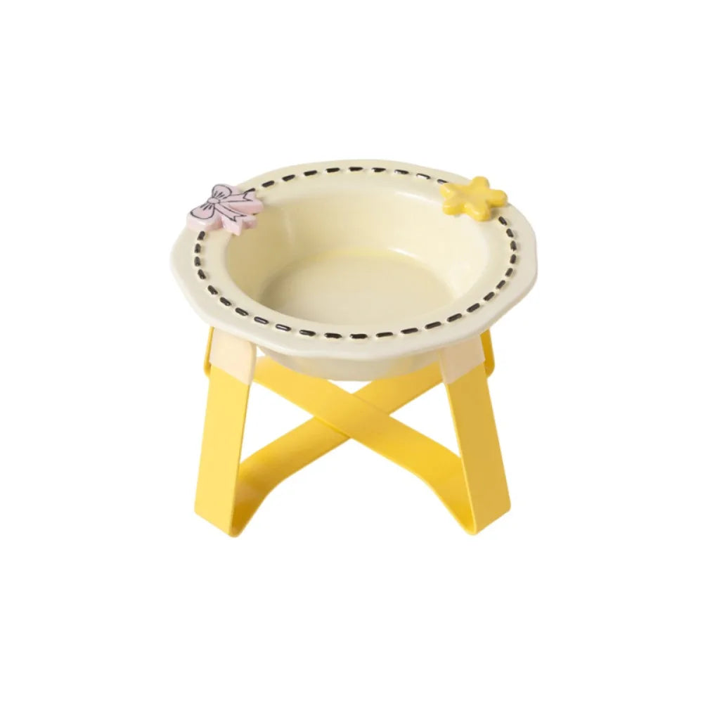 Elevated Ceramic Cat Bowl with Stand – Anti-Slip Feeding Station