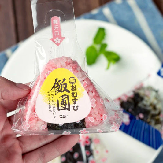 20 Pcs Onigiri Rice Ball Bag Sealing Stickers | Bento Sushi Food Sealing Stickers Peaceful Pleasures Health and Wellness