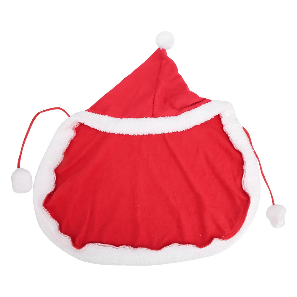 Pet Christmas Clothes Cloak Santa Cute Dog Christmas Clothes Festival Comfortable Shawl for for Pet Party Peaceful Pleasures Health and Wellness