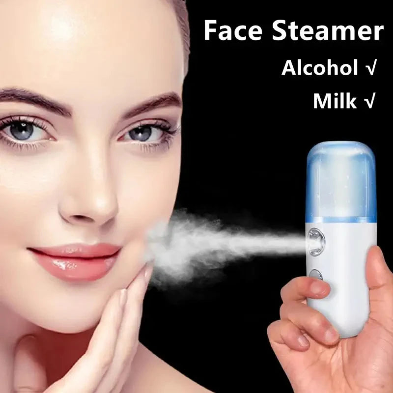 Portable Nano Mist Facial Steamer USB Rechargeable | HOMEFISH